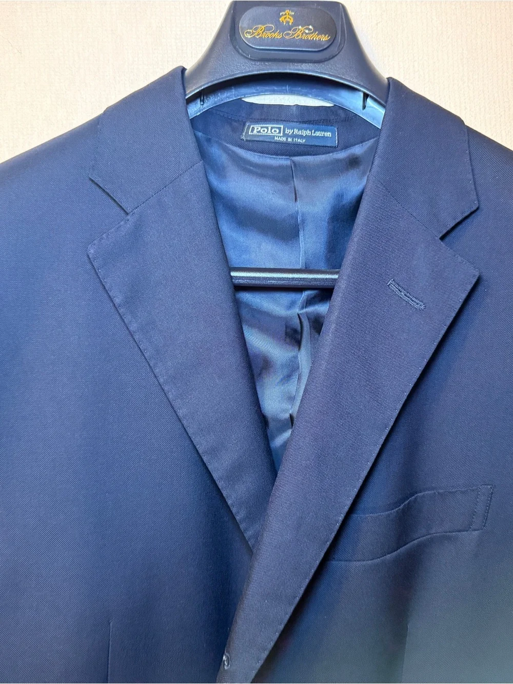 Men's Navy Blue Three-Button Polo II Blue Label Blazer - Classic Tailored Fit